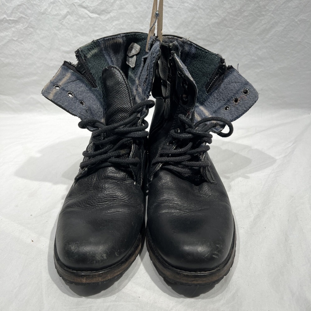 Call It Spring‎ Men's Black Leather Lace Up Ankle Boots 7 M